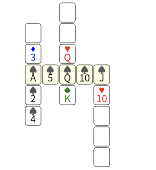 クロスポーカーのゲーム画面